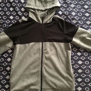 Ideology grey and black zip up hoodie